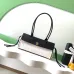 Chanel AS6288 26S Two Tone Barrel Bag Caviar & Shearling Gold CC Top Handle Handbag #B65961