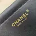 Chanel AS6289 26S Tweed Barrel Bag Vintage Gold CC Top Handle Leather Trim Handbag #B65964