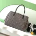 Chanel AS6289 26S Tweed Barrel Bag Vintage Gold CC Top Handle Leather Trim Handbag #B65964