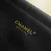 Chanel AS6289 26S Tweed Barrel Bag Vintage Gold CC Top Handle Leather Trim Handbag #B65964