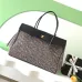 Chanel AS6289 26S Tweed Barrel Bag Vintage Gold CC Top Handle Leather Trim Handbag #B65964
