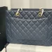 Chanel Black Caviar Gst In Gold Hardware #B49072