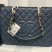 Chanel Black Caviar Gst In Gold Hardware #B49072