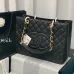 Chanel Black Caviar Gst In Gold Hardware #B49072