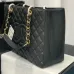 Chanel Black Caviar Gst In Gold Hardware #B49072
