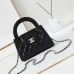 Chanel Black Quilted Aged Calfskin Mini Kelly Bag Aged Gold Hardware #B49049