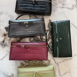 Chanel Croc Embossed Top Handle Bag For Women AP5528 25cm×15cm×5cm #A69491