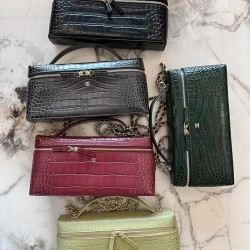 Chanel Croc Embossed Top Handle Bag For Women AP5528 25cm×15cm×5cm #A69491