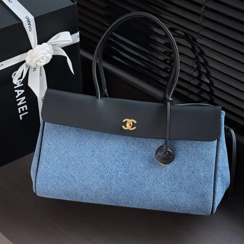 Chanel Denim Flap Barrel Bag AS6428 14×32×12cm #B67243