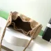 Chanel Hobo Shoulder Bag  Hippie Style Vintage Gold Coin Button Drawstring Bucket Bag #B59437