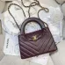 Chanel Kelly Top Handle Quilted Leather Bag 13x19x7cm #B64995