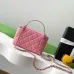 Chanel Lambskin Quilted Metal Small Top Handle Vanity Case #B50296