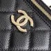 Chanel Lambskin Quilted Metal Small Top Handle Vanity Case #B50296