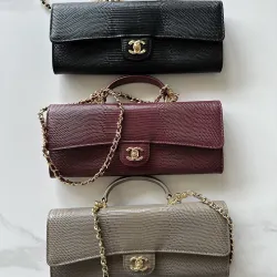 Chanel Lizard Chain Clutch AP5370 25×9.5×5cm #B67255