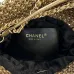 Chanel Mini 22 Bag Metallic Gold Macrame Calfskin Gold Hardware #B49042