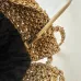 Chanel Mini 22 Bag Metallic Gold Macrame Calfskin Gold Hardware #B49042