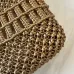 Chanel Mini 22 Bag Metallic Gold Macrame Calfskin Gold Hardware #B49042