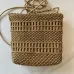 Chanel Mini 22 Bag Metallic Gold Macrame Calfskin Gold Hardware #B49042