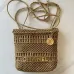 Chanel Mini 22 Bag Metallic Gold Macrame Calfskin Gold Hardware #B49042
