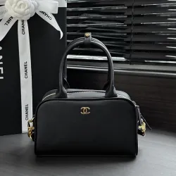 Chanel Mini Bowling Bag Calfskin Top‑Handle Crossbody AP5618 13‑21‑9 #A68080