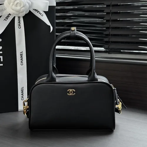 Chanel Mini Bowling Bag Calfskin Top‑Handle Crossbody AP5618 13‑21‑9 #A68080