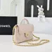 Chanel Mini Rectangular Flap with Top Handle Black Lambsk #B50104