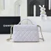 Chanel Mini Rectangular Flap with Top Handle Black Lambsk #B50104