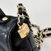 Chanel Mini Rectangular Flap with Top Handle Black Lambsk #B50104
