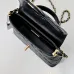 Chanel Mini Rectangular Flap with Top Handle Black Lambsk #B50104