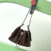 Chanel Mini Suede Bucket Bag  Retro Coin Button  Drawstring  Quilted  Classic Chain #B60133