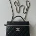 Chanel New Black Gold Cosmetic Bag #B50301