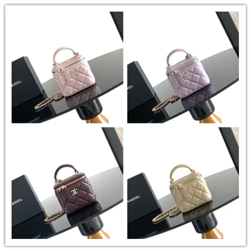 Chanel Quilted Handle Vanity Bag 2212 8.5×11×7cm #B67260