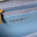 Chanel Women's Denim Handbag - Quilted Design, Blue Denim Fabric, Gold-Tone CC Logo & Chain Strap, Stylish Top-Handle Bag for Luxury Fashion #B56720