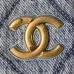 Chanel Women's Denim Handbag - Quilted Design, Blue Denim Fabric, Gold-Tone CC Logo & Chain Strap, Stylish Top-Handle Bag for Luxury Fashion #B56720
