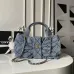 Chanel Women's Denim Handbag - Quilted Design, Blue Denim Fabric, Gold-Tone CC Logo & Chain Strap, Stylish Top-Handle Bag for Luxury Fashion #B56720