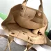 Chanel Woven Tote: Textured Raffia, Signature Logo & Chain, Embracing Summer Elegance size38 #B54154