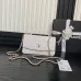 Wallet on chain - Shiny grained calfskin & silver-tone metal #B48992