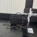 Wallet on chain - Shiny grained calfskin & silver-tone metal #B48992