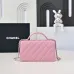 Wallet on chain - Shiny grained calfskin & silver-tone metal #B48992