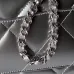 Chanel Silver black Quilted Top Handle Chain Shoulder Bag #B63805