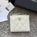 CHANEL Bi-fold Zip Wallet Card Holder #A69798