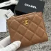 CHANEL Bi-fold Zip Wallet Card Holder #A69798