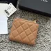 CHANEL Bi-fold Zip Wallet Card Holder #A69798