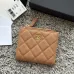 CHANEL Bi-fold Zip Wallet Card Holder #A69798