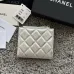 CHANEL Bi-fold Zip Wallet Card Holder #A69798