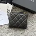 CHANEL Bi-fold Zip Wallet Card Holder #A69798