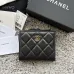 CHANEL Bi-fold Zip Wallet Card Holder #A69798