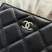 CHANEL Bi-fold Zip Wallet Card Holder #A69798