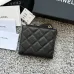 CHANEL Bi-fold Zip Wallet Card Holder #A69798
