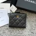 CHANEL Bi-fold Zip Wallet Card Holder #A69798